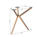 Eettafel Tafelpoten Brons Metaal 53x71 cm-Eettafels-Starfurn