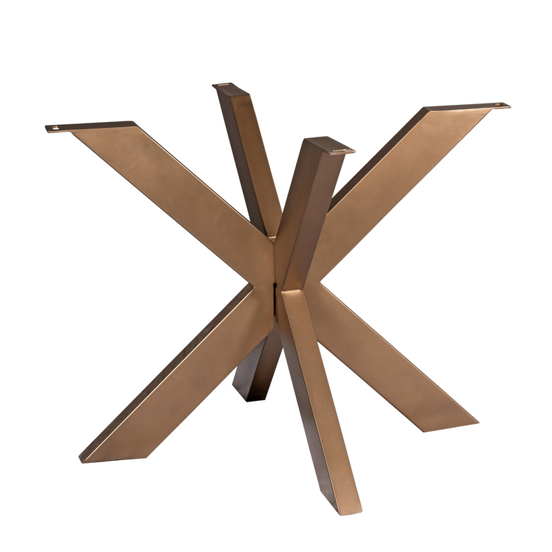 Eettafel Tafelpoten Brons Metaal 70 cm STF 70x70x73 cm STF-0015-Eettafels-Starfurn