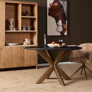 Eettafel Tafelpoten Brons Metaal 70 cm STF 70x70x73 cm STF-0015-Eettafels-Starfurn