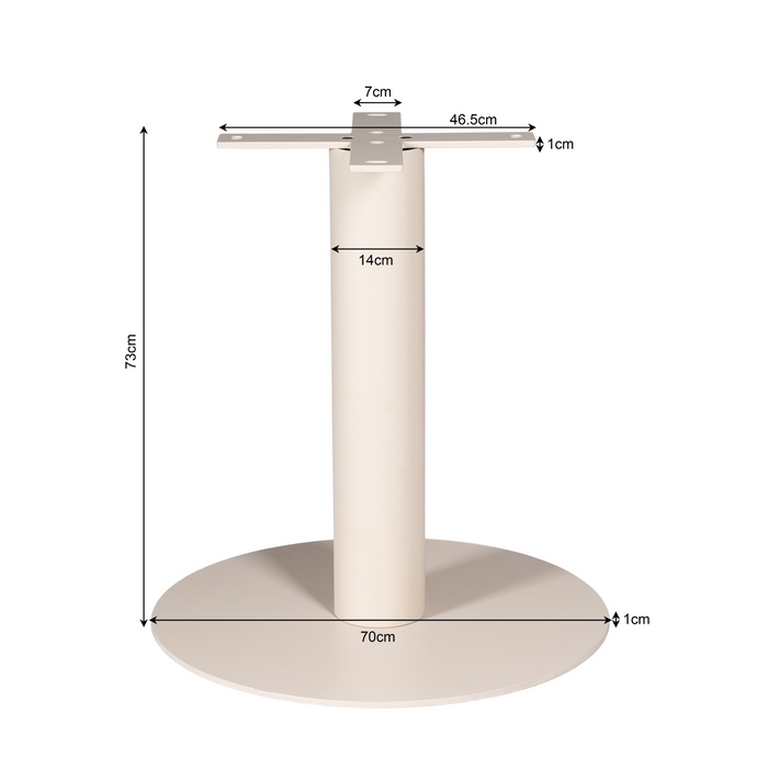 Eettafel Tafelpoten Zand Metaal 70 cm - STF-0007-Eettafels-Starfurn