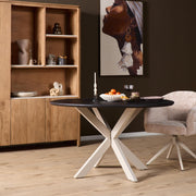 Eettafel Tafelpoten Zand Metaal 70 cm STF 70x70x73 cm STF-0013-Eettafels-Starfurn