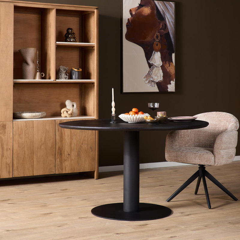 Eettafel Tafelpoten Zwart Metaal 70 cm STF 70x70x73 cm STF-0008-Eettafels-Starfurn