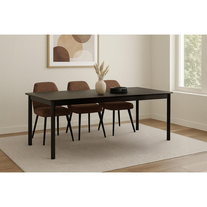 Eettafel Tobago Eikenhout fineer Bruin 220x90 cm-Eettafels-Livingfurn