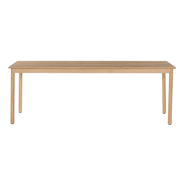 Eettafel Tobago Eikenhout fineer Naturel hout 220x90 cm-Eettafels-Livingfurn