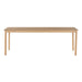 Eettafel Tobago Eikenhout fineer Naturel hout 220x90 cm-Eettafels-Livingfurn