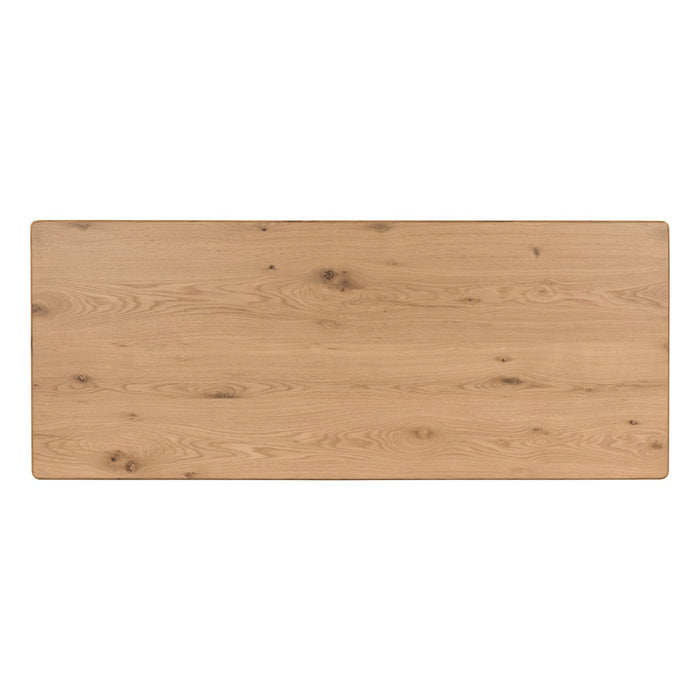 Eettafel Tobago Eikenhout fineer Naturel hout 220x90 cm-Eettafels-Livingfurn