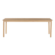 Eettafel Tobago Eikenhout fineer Naturel hout 220x90 cm-Eettafels-Livingfurn