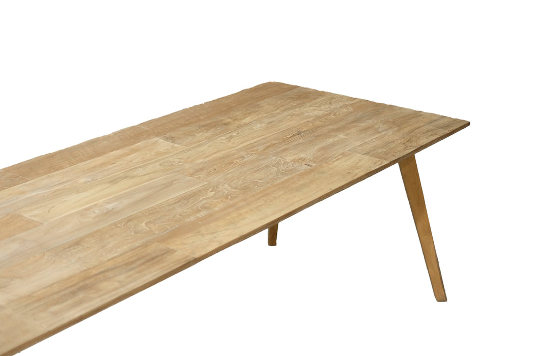 Eettafel Tomar Teakhout Naturel hout 300x100 cm-Eettafels-Livingfurn