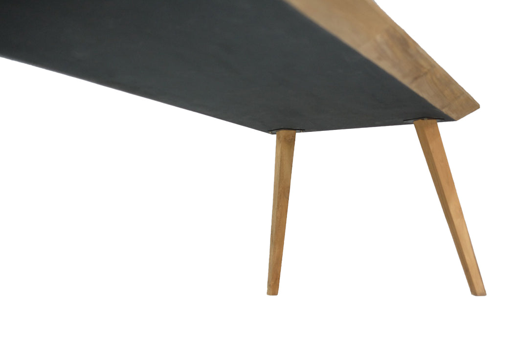 Eettafel Tomar Teakhout Naturel hout 300x100 cm-Eettafels-Livingfurn
