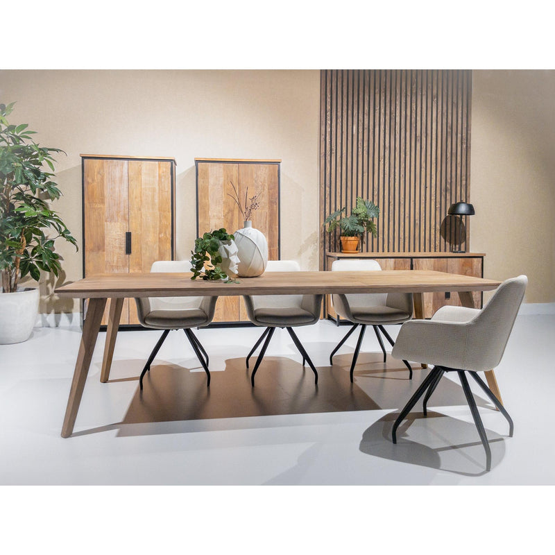 Eettafel Tomar Teakhout Naturel hout 300x100 cm-Eettafels-Livingfurn