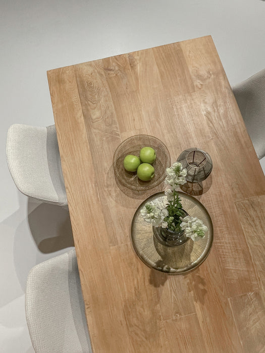 Eettafel Tomar Teakhout Naturel hout 300x100 cm-Eettafels-Livingfurn