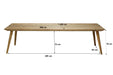 Eettafel Tomar Teakhout Naturel hout 300x100 cm-Eettafels-Livingfurn