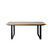 Eettafel Valdez Mangohout Naturel hout 200x100 cm-Eettafels-Livingfurn