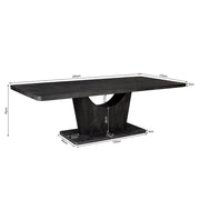 Eettafel Voco 240 cm Zwart 240x110x76 cm-Eettafels-Starfurn