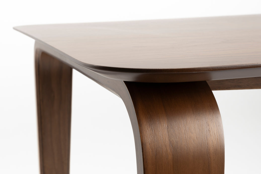 Eettafel Walden Walnut veneer Bruin 160x90 cm-Eettafels-White Label Living
