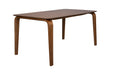 Eettafel Walden Walnut veneer Bruin 160x90 cm-Eettafels-White Label Living