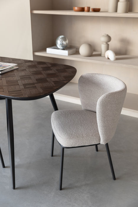 Eettafel Webster Rectangular Teak Hout Bruin 90x180 cm-Eettafels-Creating Home