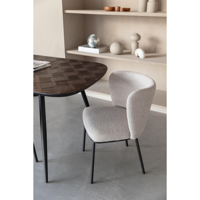 Eettafel Webster Rectangular Teak Hout Bruin 90x180 cm-Eettafels-Creating Home