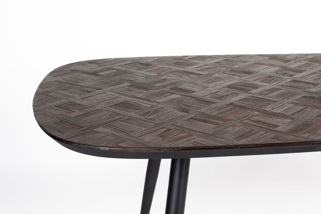 Eettafel Webster Rectangular Teak Hout Bruin 90x180 cm-Eettafels-Creating Home