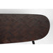 Eettafel Webster Rectangular Teak Hout Bruin 90x180 cm