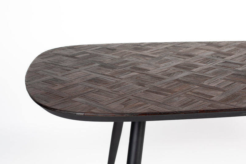 Eettafel Webster Rectangular Teak Hout Bruin 90x180 cm-Eettafels-Creating Home