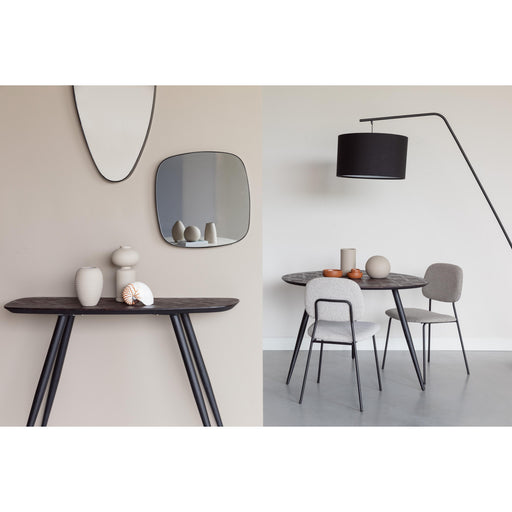 Eettafel Webster Rond Teak Hout Bruin 111x76 cm-Eettafels-Creating Home