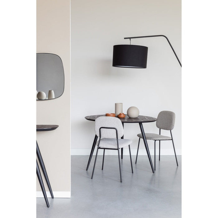 Eettafel Webster Rond Teak Hout Bruin 111x76 cm-Eettafels-Creating Home