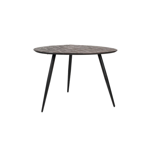 Eettafel Webster Rond Teak Hout Bruin 111x76 cm-Eettafels-Creating Home