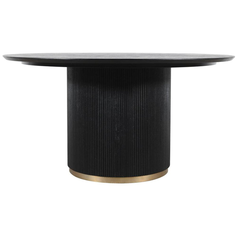 Eettafel Xelle Zwart 150 cm-Eettafels-PTMD