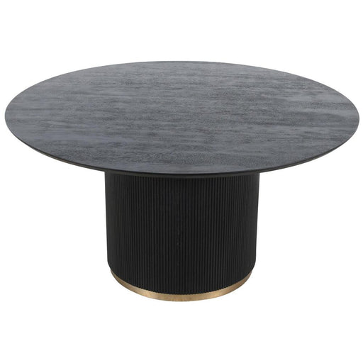 Eettafel Xelle Zwart 150 cm-Eettafels-PTMD