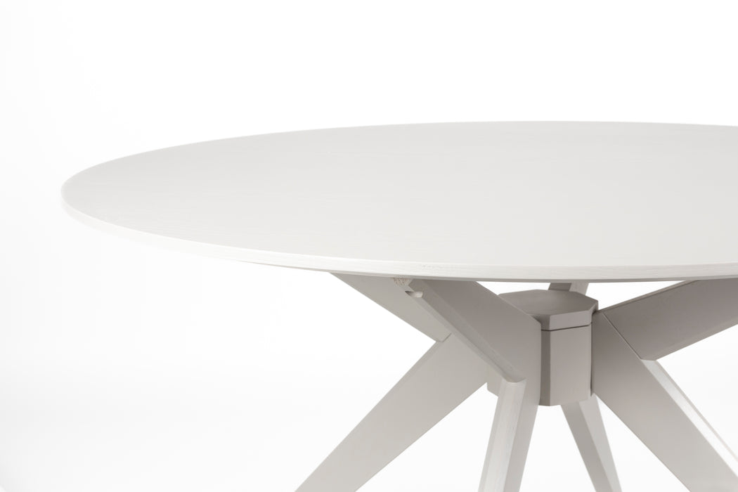 Eettafel Zeme Rond Ash veneer Beige Ø122x75 cm-Eettafels-Creating Home