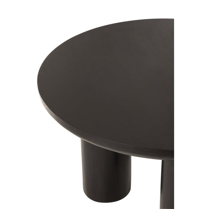 Eettafel Zwart Mangohout hout 120 cm-Eettafels-J-Line