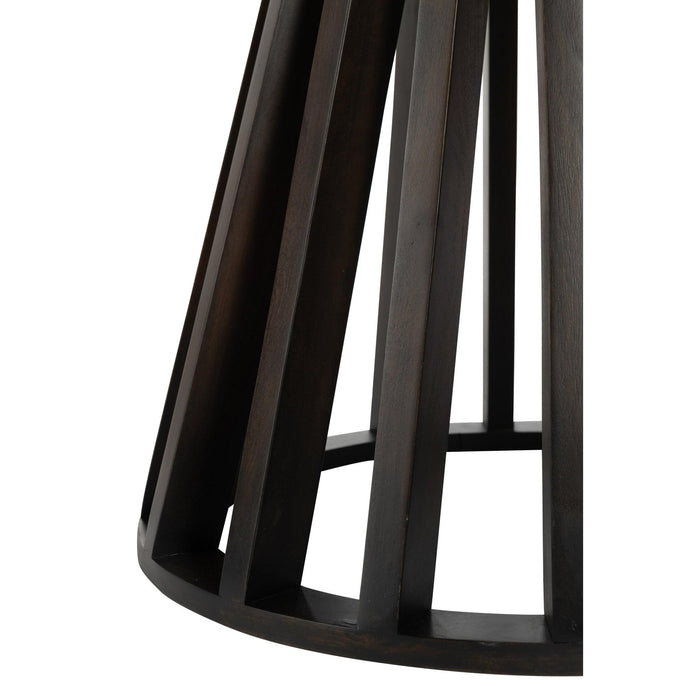 Eettafel Zwart Mdf 110 cm 110x110x76 cm-Eettafels-J-Line