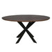 Eiken eettafel Ferris - Rond 150 cm - Naturel-Eettafels-Starfurn