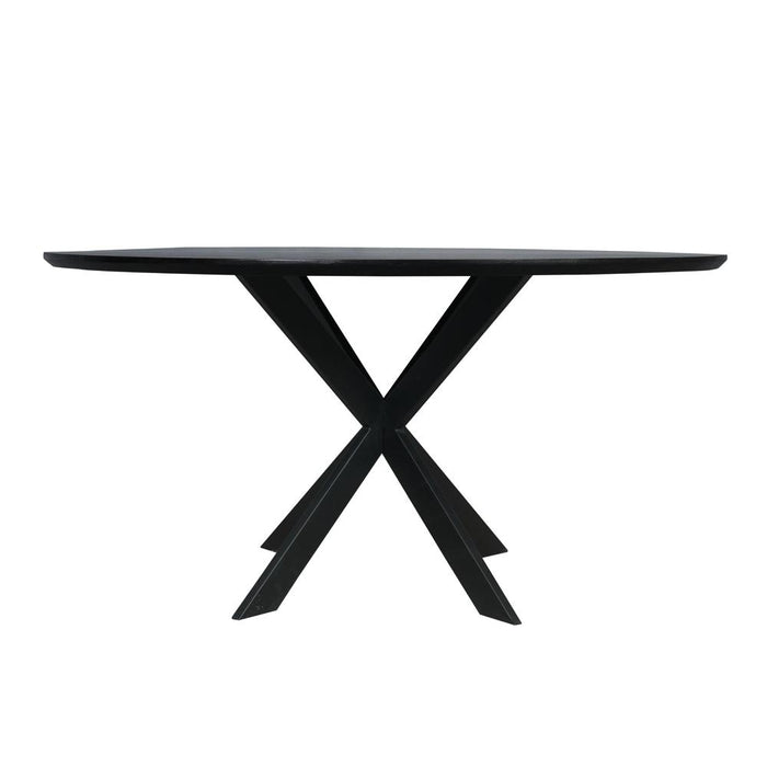 Eiken eettafel Ferris - Rond 150 cm - Naturel-Eettafels-Starfurn