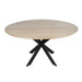 Eiken eettafel Ferris - Rond 150 cm - Naturel-Eettafels-Starfurn