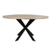 Eiken eettafel Ferris - Rond 150 cm - Naturel-Eettafels-Starfurn