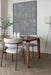 Eettafel Table Walnut veneer, Rubber wood Bruin 90x160, sfeerbeeld 8