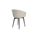 Fauteuil 2de kans Stoel Charly | Beige | met zwarte poten-Fauteuils-Creating Home