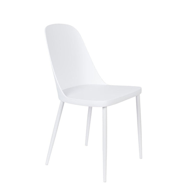 2de kans Stoel Pip All White kunstof 46x53.5x85 cm-Eetkamerstoelen-Creating Home