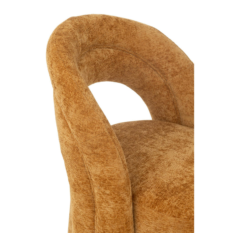 Accent Stoel Textile Oker 66x64x80 cm-Eetkamerstoelen-J-Line