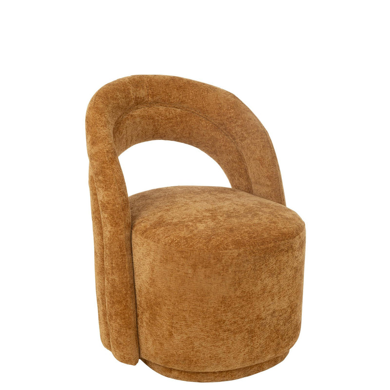 Accent Stoel Textile Oker 66x64x80 cm-Eetkamerstoelen-J-Line
