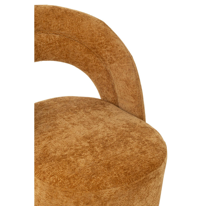 Fauteuil Accent Stoel Textile Oker-Fauteuils-J-Line