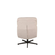 Fauteuil Alvar Naturel Boucle Incl. Hocker 53x57x83 cm-Fauteuils-LABEL51