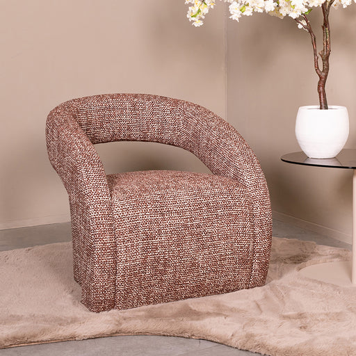 Fauteuil Antibes Geweven Cherry chocolate 74x75x74 cm-Fauteuils-LABEL51