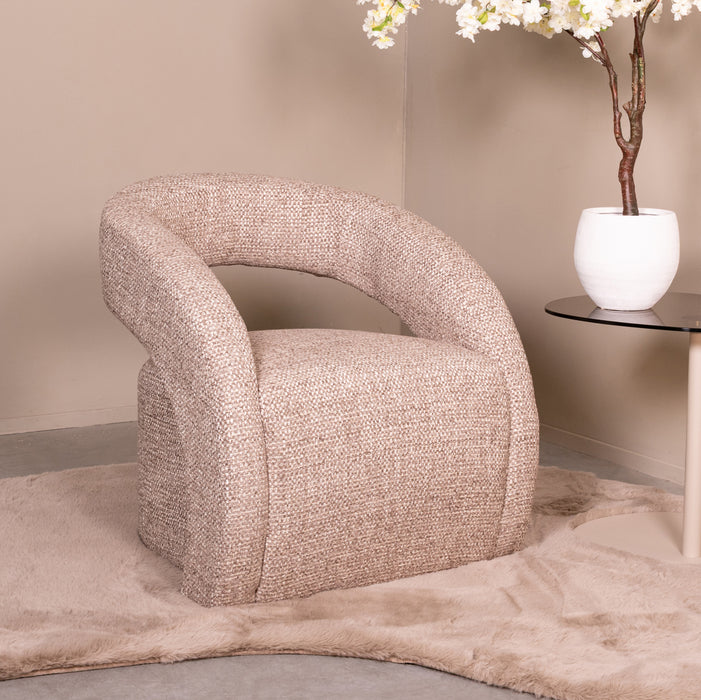 Fauteuil Antibes Geweven Taupe-Fauteuils-LABEL51