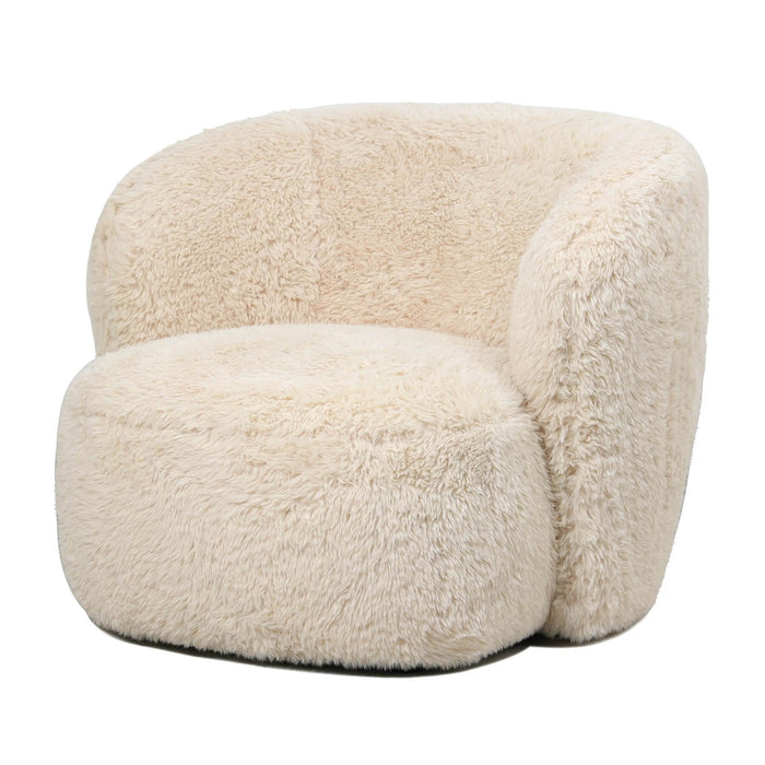 Fauteuil Aphrodite Polyester Beige Small-Fauteuils-PTMD