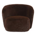 Fauteuil Aphrodite Polyester Bruin Donkerbruin-Fauteuils-PTMD