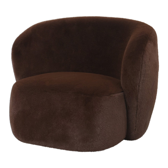 Fauteuil Aphrodite Polyester Bruin Donkerbruin-Fauteuils-PTMD