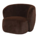 Fauteuil Aphrodite Polyester Bruin Donkerbruin-Fauteuils-PTMD